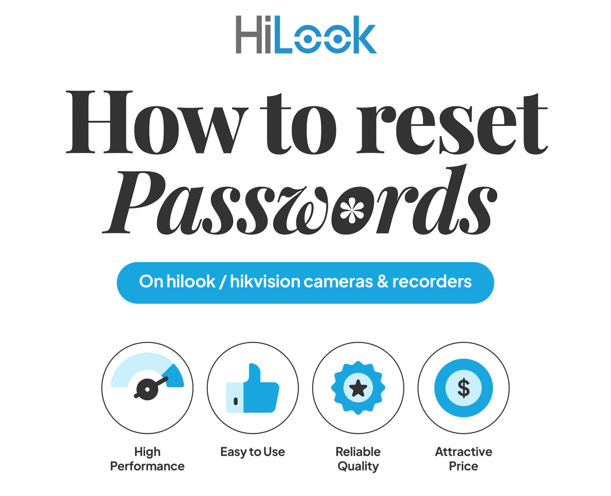 resetting hilook CCTV kit passwords