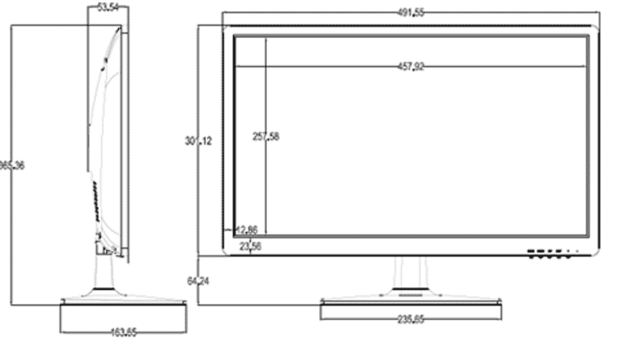 Hikvision 21inch HDMI / VGA / BNC Monitor