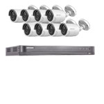 8MP Ultra Low Light Hikvision 8Ch Kit with 8x Wide Angle HD TVI 40M IR Bullet Cameras