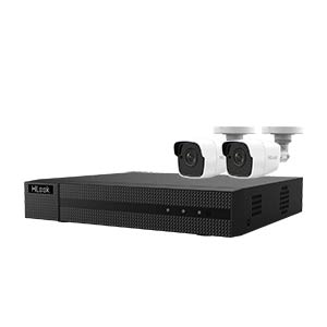 HiLook by Hikvision 8Ch HD-TVI Kit with 2x 8MP EXIR White Bullet Camera with 30m IR Nightvision