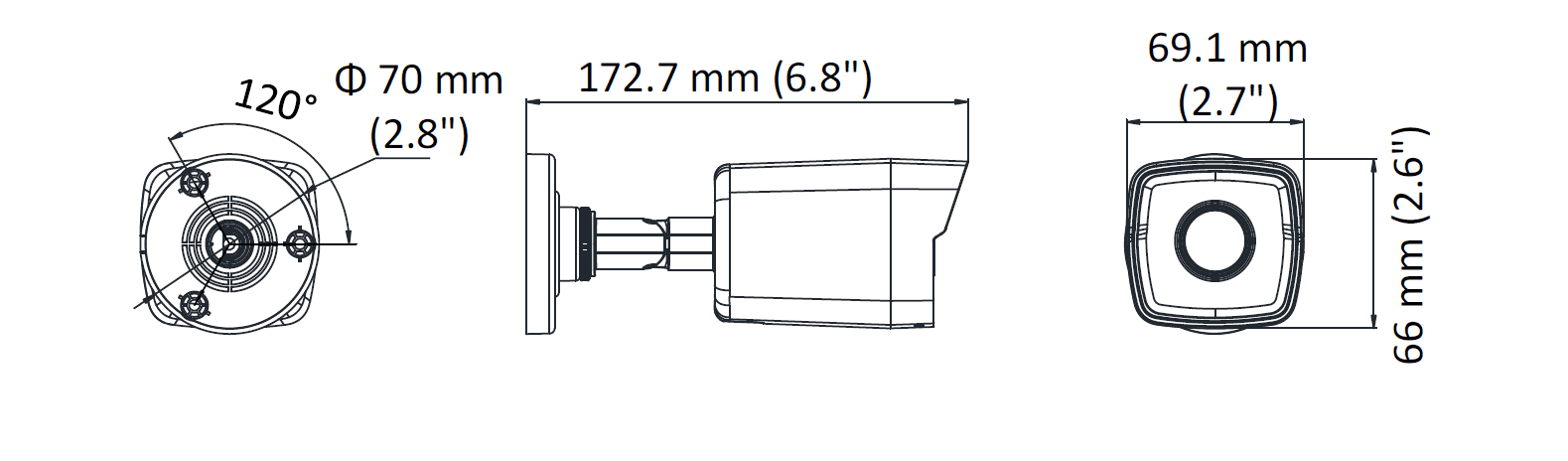 IPC-B140 HiWatch by Hikvision 4MP IP Bullet Camera with 30m Night ...