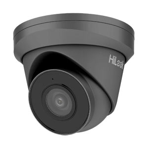 IPC-T250H-MU HiLook by Hikvision WDR 5MP H.265 IP Metal Turret Camera with 30m Night Vision, built in Mic & PoE (Grey)
