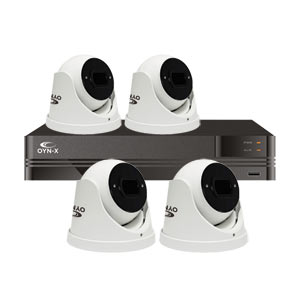 Kestrel 8MP 8ch IP PoE CCTV Kit with 4x Motorised Zoom IP Turret Cameras