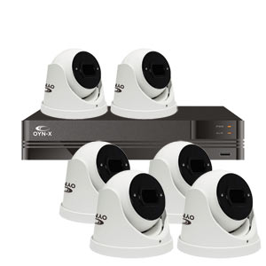 Kestrel 8MP 8ch IP PoE CCTV Kit with 6x Motorised Zoom IP Turret Cameras