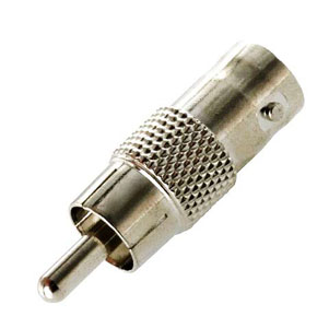 Female BNC to Male Phono Connector