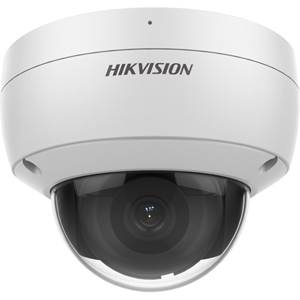 Hikvision DS-2CD2186G2-ISU 8MP 4K Acusense Dark Fighter Fixed Lens Vandal Dome White Network Camera with Built in Mic