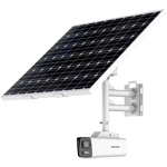 Hikvision DS-2XS6A87G1-L-C32S80 8MP 4K ColorVu Fixed Lens Bullet 4G Network White Camera with Solar Panel (2.8mm Lens)