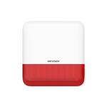 Hikvision AX Pro DS-PS1-E-WE/Red Wireless External Sounder Intruder Alarm with Red Strobe Light