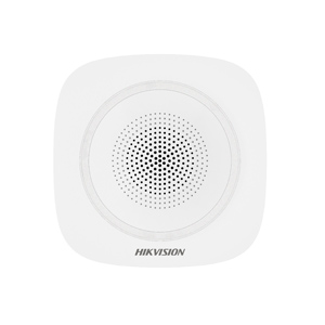 Hikvision AX Pro DS-PS1-I-WE/Red Wireless Internal Sounder Intruder Alarm with Red LED Flash