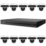HiLook by Hikvision 16Ch IP CCTV Kit with 10x 4MP H.265 HD 4X Zoom IP Mini PTZ Camera with Built in Mic