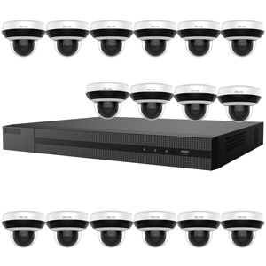 HiLook by Hikvision 16Ch IP CCTV Kit with 16x 4MP H.265 HD 4X Zoom IP Mini PTZ Camera with Built in Mic