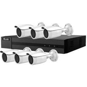 HiLook by Hikvision 8Ch IP CCTV Kit with 6x 120dB WDR 5MP H.265 Motorised Zoom IP Bullet Camera