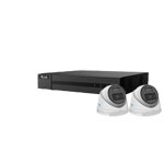 HiLook by Hikvision 4Ch IP-CCTV Kit with 2x 4MP Smart Hybrid Full HD Turret Camera with PoE (2.8mm Lens)