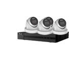 HiLook by Hikvision 4Ch IP-CCTV Kit with 4x 8MP ColorVu Lite Full HD White Light Turret Camera with PoE & built in Mic