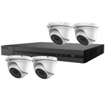 5MP HiLook by Hikvision 4ch HDoC CCTV Kit with 4x Mini Turret Camera with 20M IR Night Vision