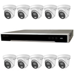 Hikvision 16Ch IP CCTV Kit with 10x ColorVu 4MP Full Time Colour Turret Audio Camera with Built in Mic