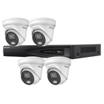Hikvision 4Ch IP CCTV Kit with 4x ColorVu 4MP Full Time Colour Turret Audio Camera with Built in Mic