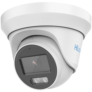 HiLook by Hikvision THC-T259-MS 5 MP 3K ColorVu Lite Audio Fixed Turret White Camera with Built in Mic (2.8mm Lens / AoC)
